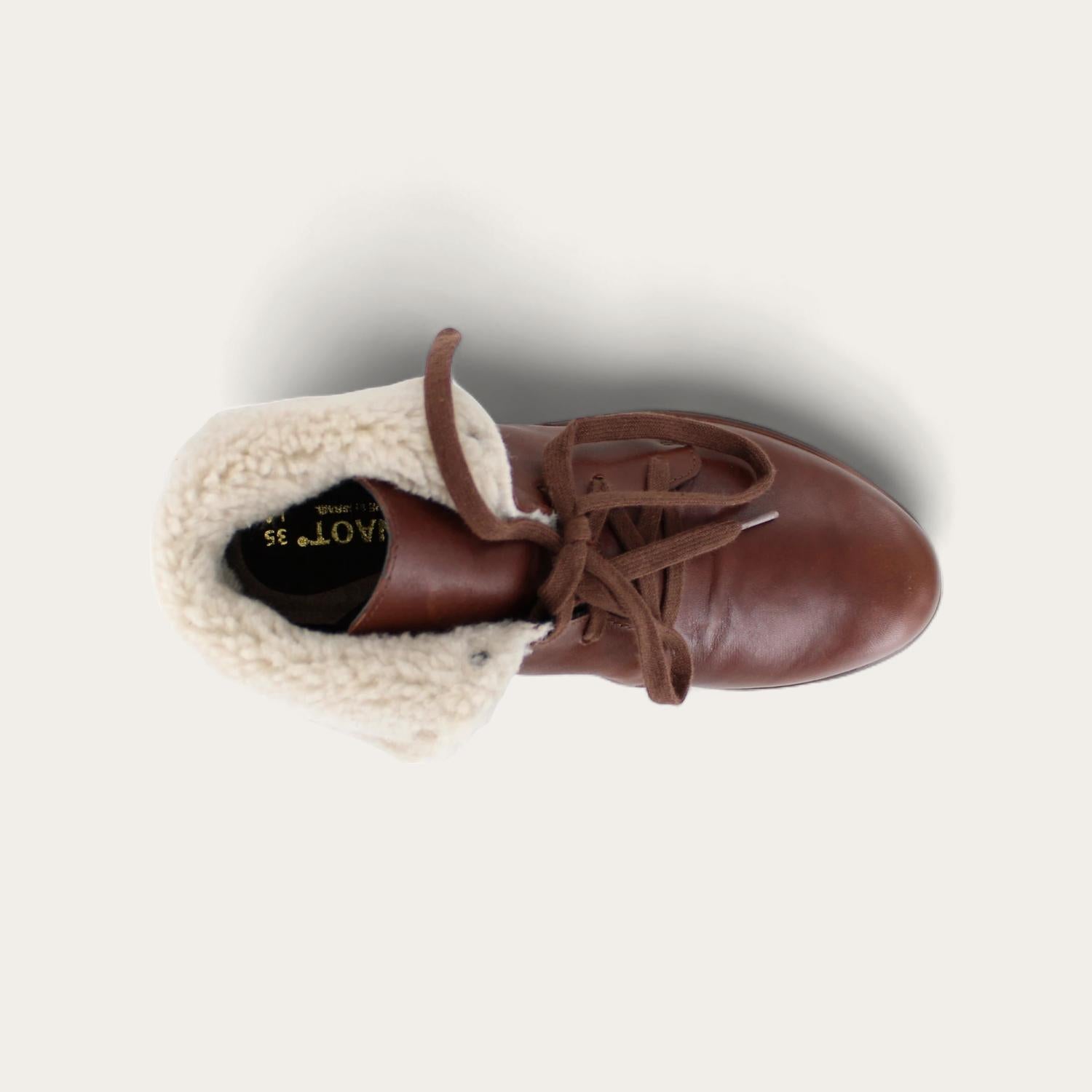 Женские ботильоны Pali из мягкой кожи каштанового цвета NAOT, Soft Chestnut Leather — фото 3