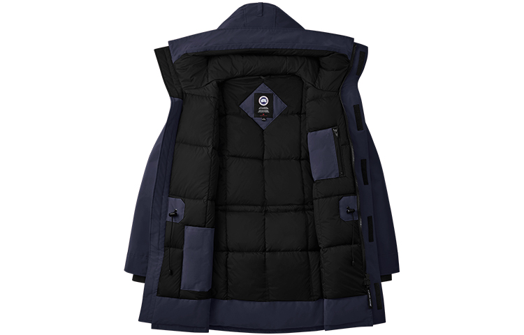 Canada Goose Зимняя мужская куртка пуховик морской синий, Marine Blue — фото 4