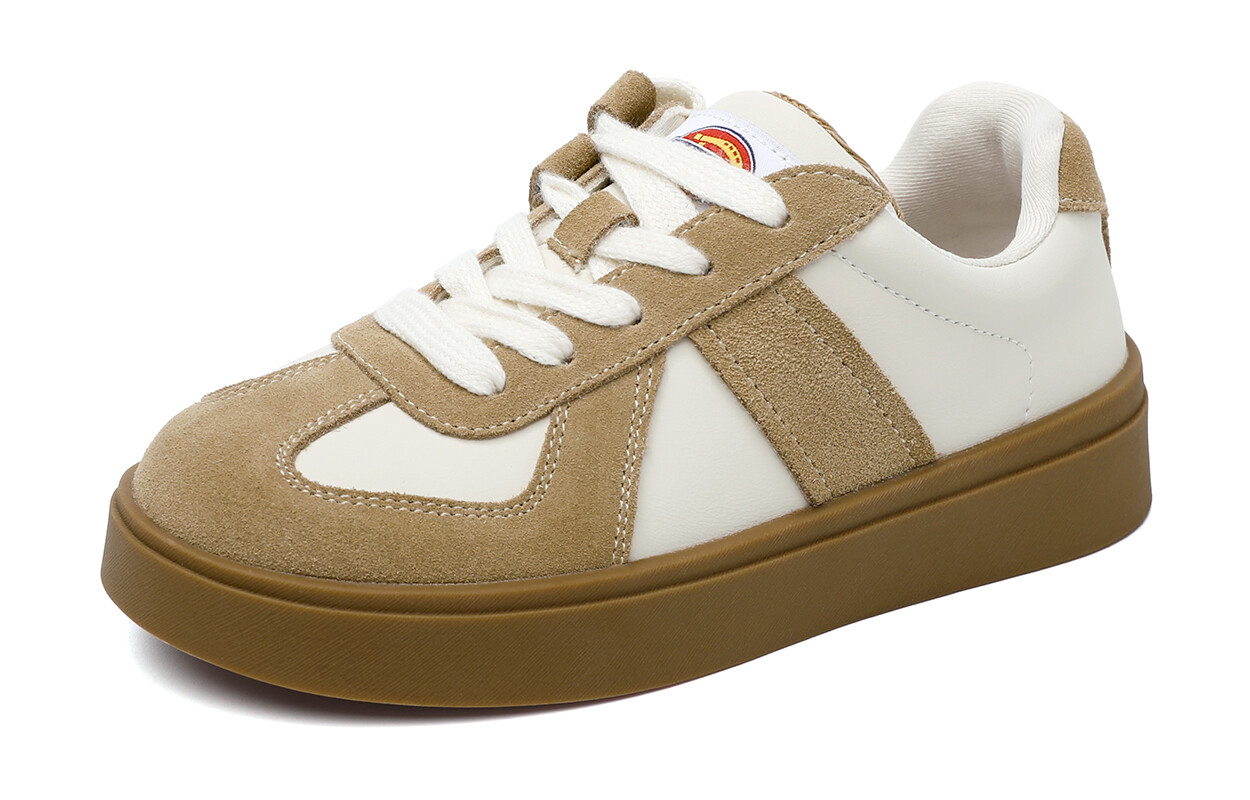 Детские кроссовки для скейтбординга PS Low-top Белый Коричневый/Белый Серый Dickies, хаки — фото 2