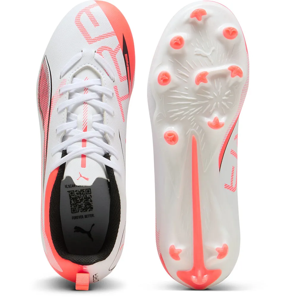 Футбольные бутсы Puma Ultra 5 Play FG/AG, белый — фото 2