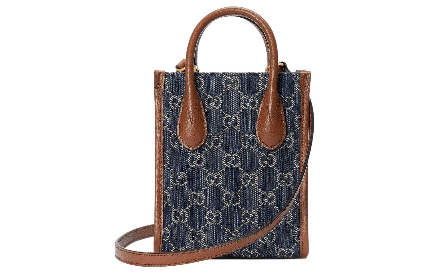Кожаная сумка-шоппер унисекс GUCCI — фото 3