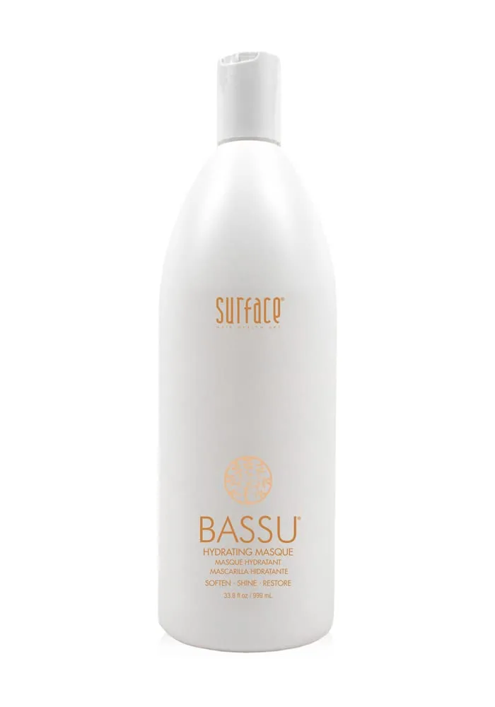Увлажняющая маска для волос Surface Hair - Bassu Moisture Hydrating Masque: восстановление, увлажнение, облегчение расчесывания и смягчение. 946 мл (1 шт.), Shields color-treated hair from fading and damage
