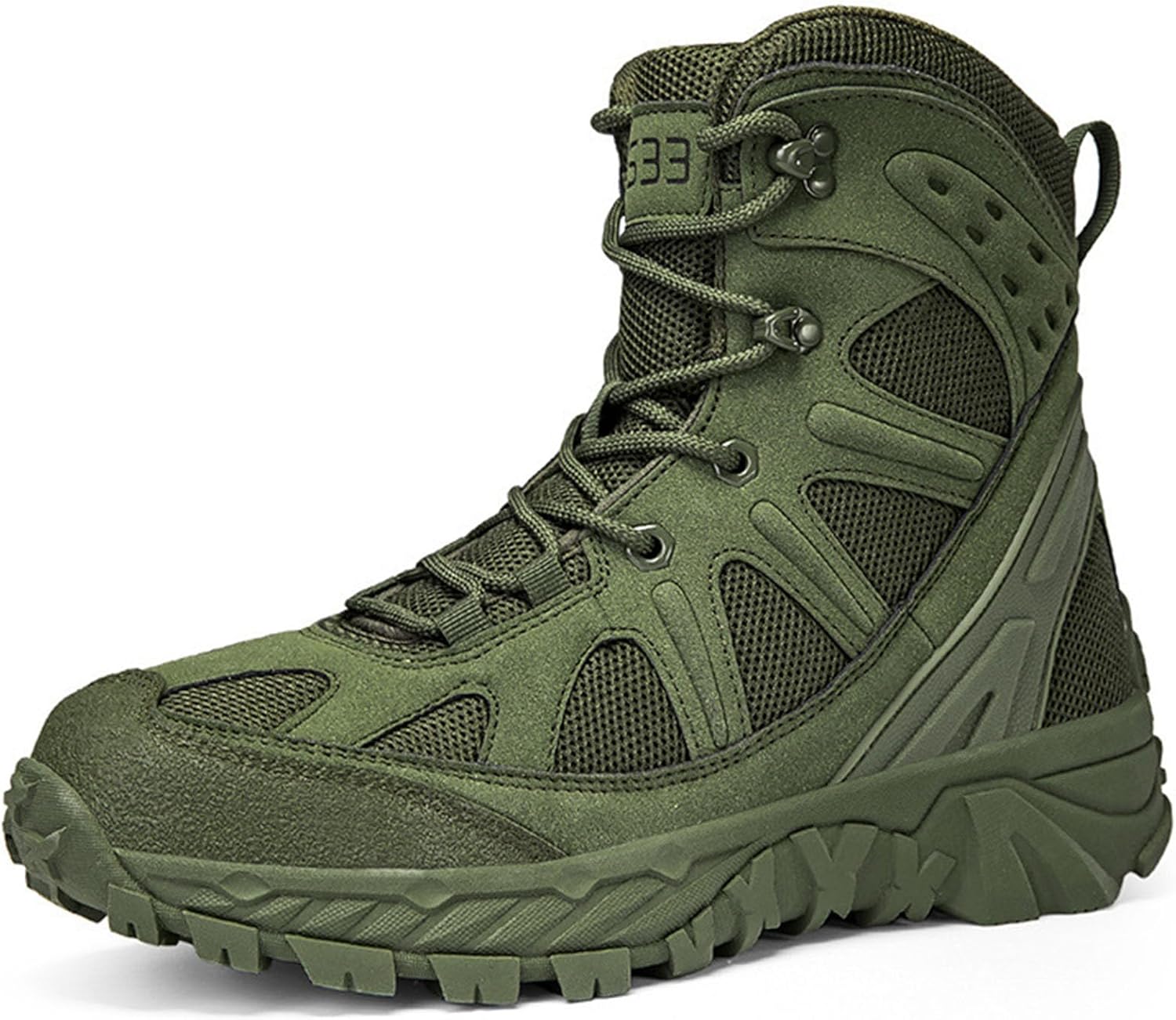 

Мужские военные тактические ботинки Zivopah, легкие повседневные, для прогулок на открытом воздухе, мотоциклетные боевые ботинки, зеленый