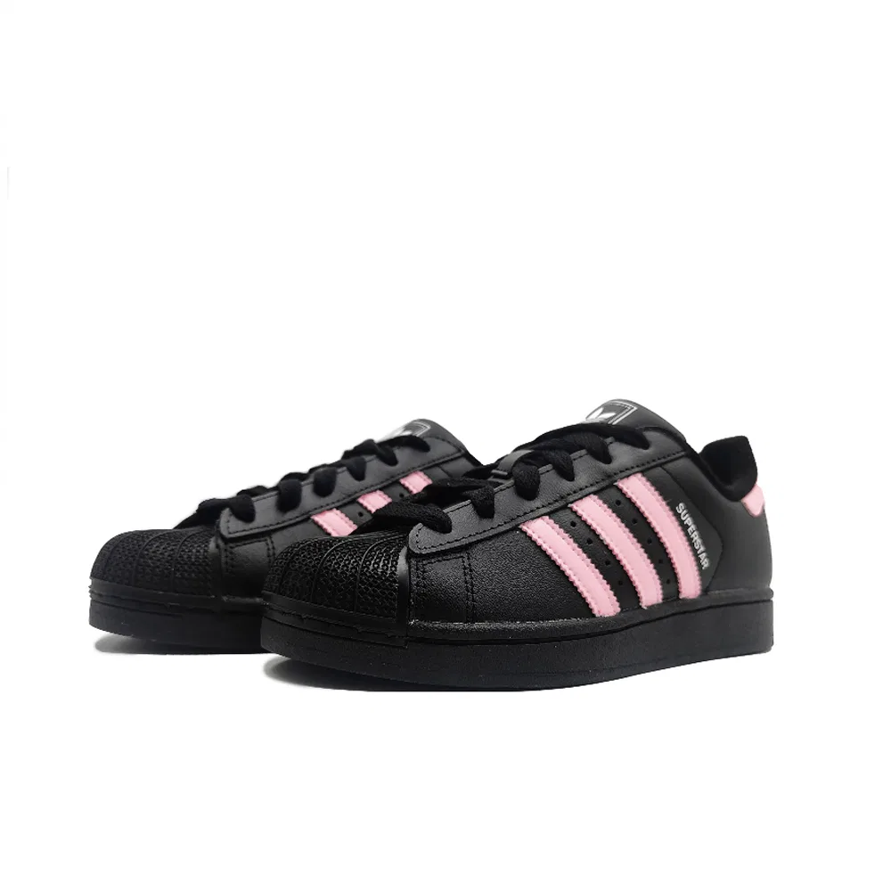 Низкие детские скейтбордические кроссовки Black Pink Unisex Adidas Originals — фото 4