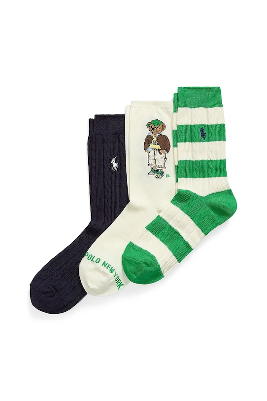 

3 пары носков Polo Ralph Lauren, бежевый
