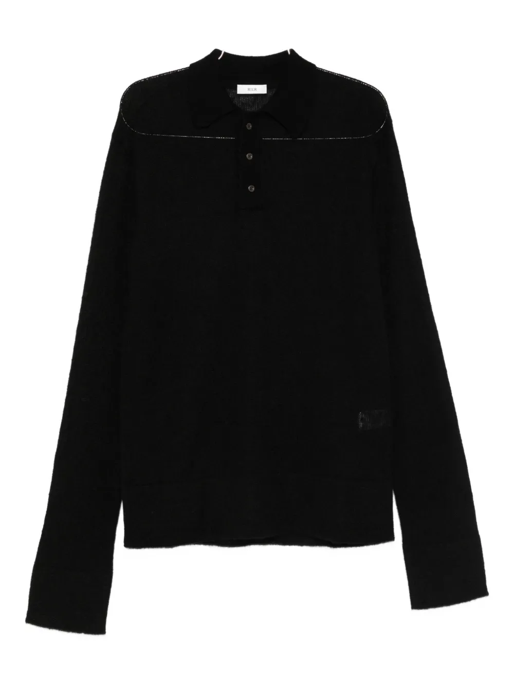 

Поло на пуговицах Rier, черный