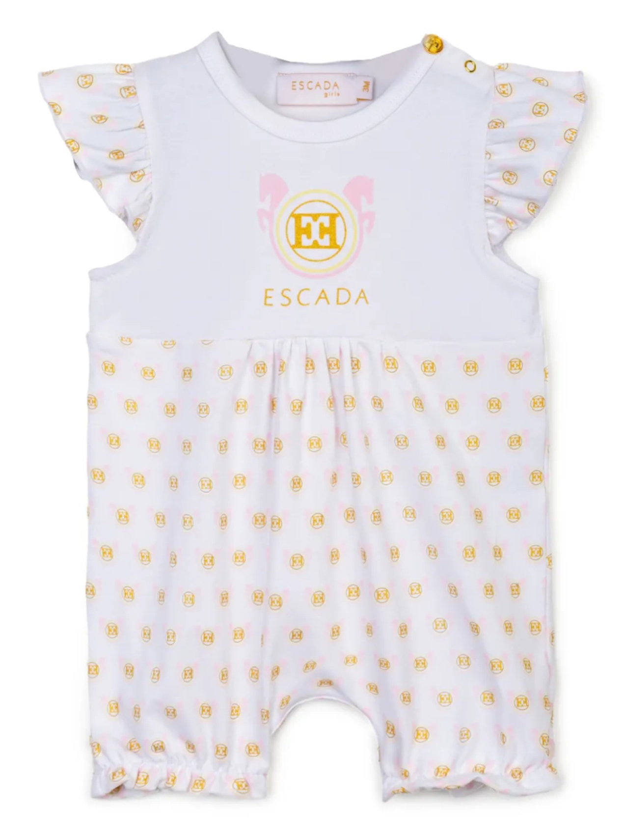 

Детский хлопковый комбинезон Escada Kids, белый