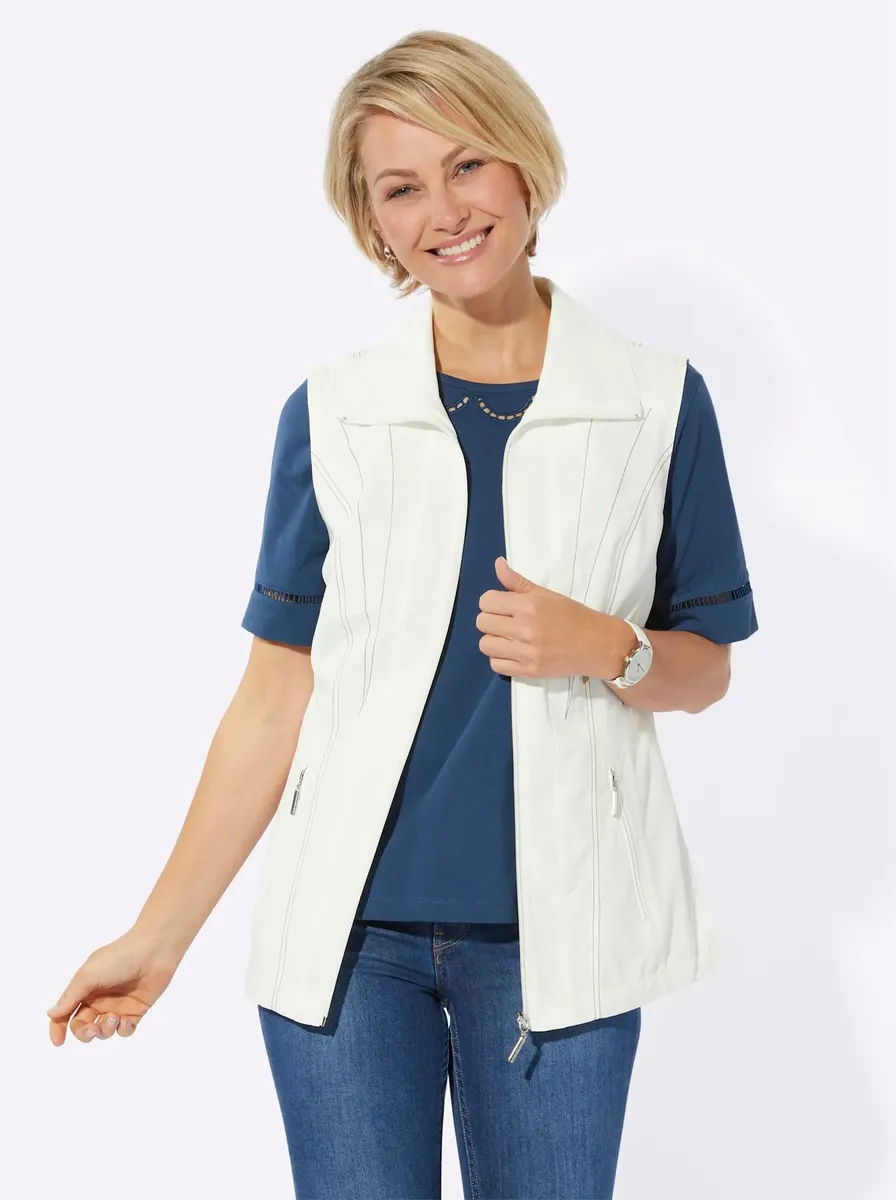 

Casual Looks короткий жилет, цвет Ecru