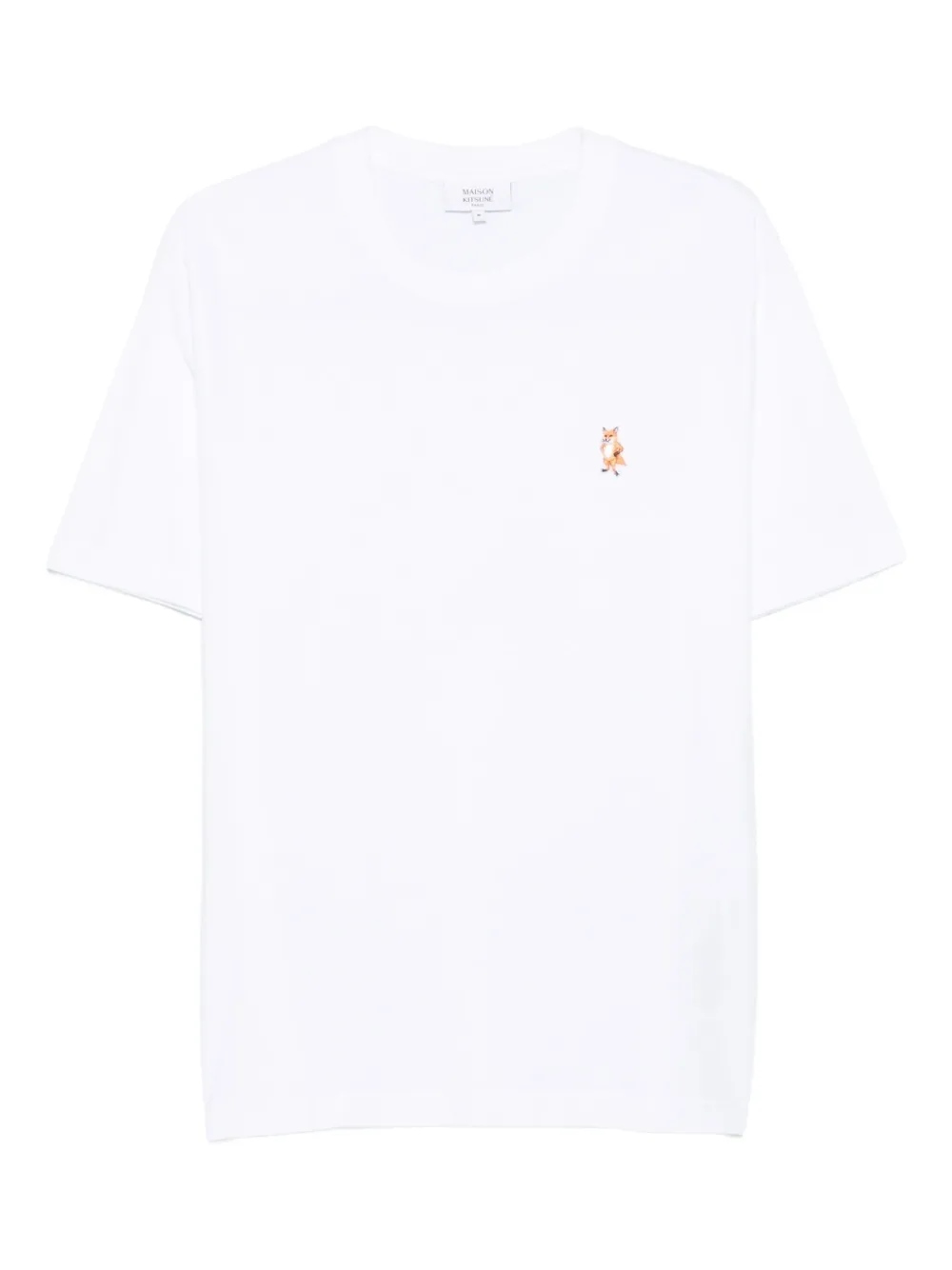 

Футболка с вышивкой Maison Kitsuné, белый