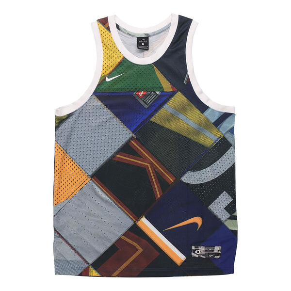 

Спортивная футболка kd hyper elite durant basketball sports top men multi-colorblock Nike, мультиколор