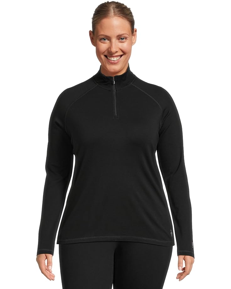 

Базовый слой Smartwool Classic Thermal Merino Base Layer 1/4 Zip Plus, черный