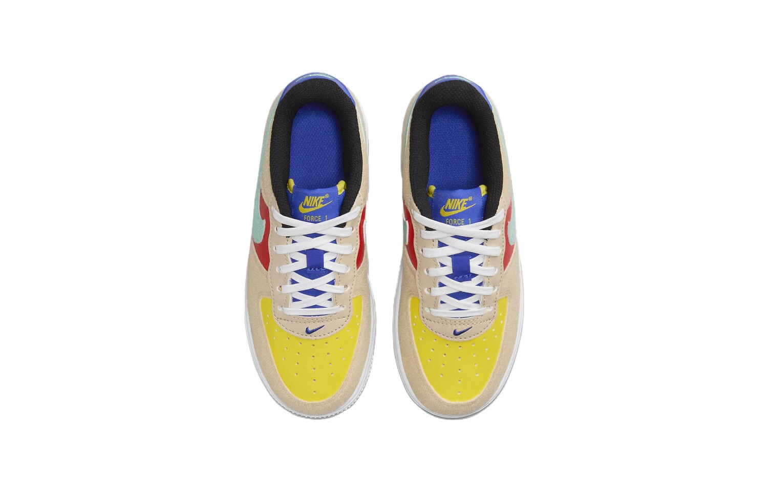 Кроссовки Nike Full Force Toddler Shoes TD Low-top Beige/red/yellow/green, желтый — фото 4