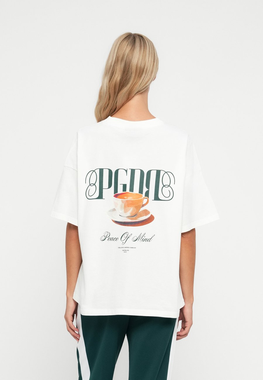 

Футболка Pegador HELENA HEAVY OVERSIZED TEE, Washed Warm White/Off-White