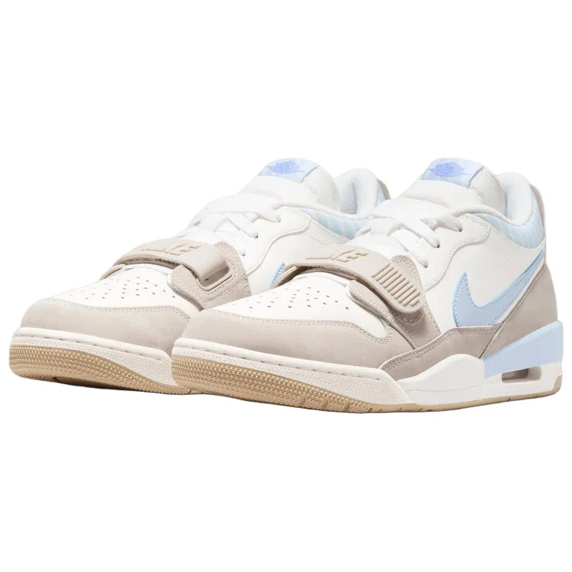 Кроссовки баскетбольные винтажные Jordan Legacy 312 Low White Blue — фото 3