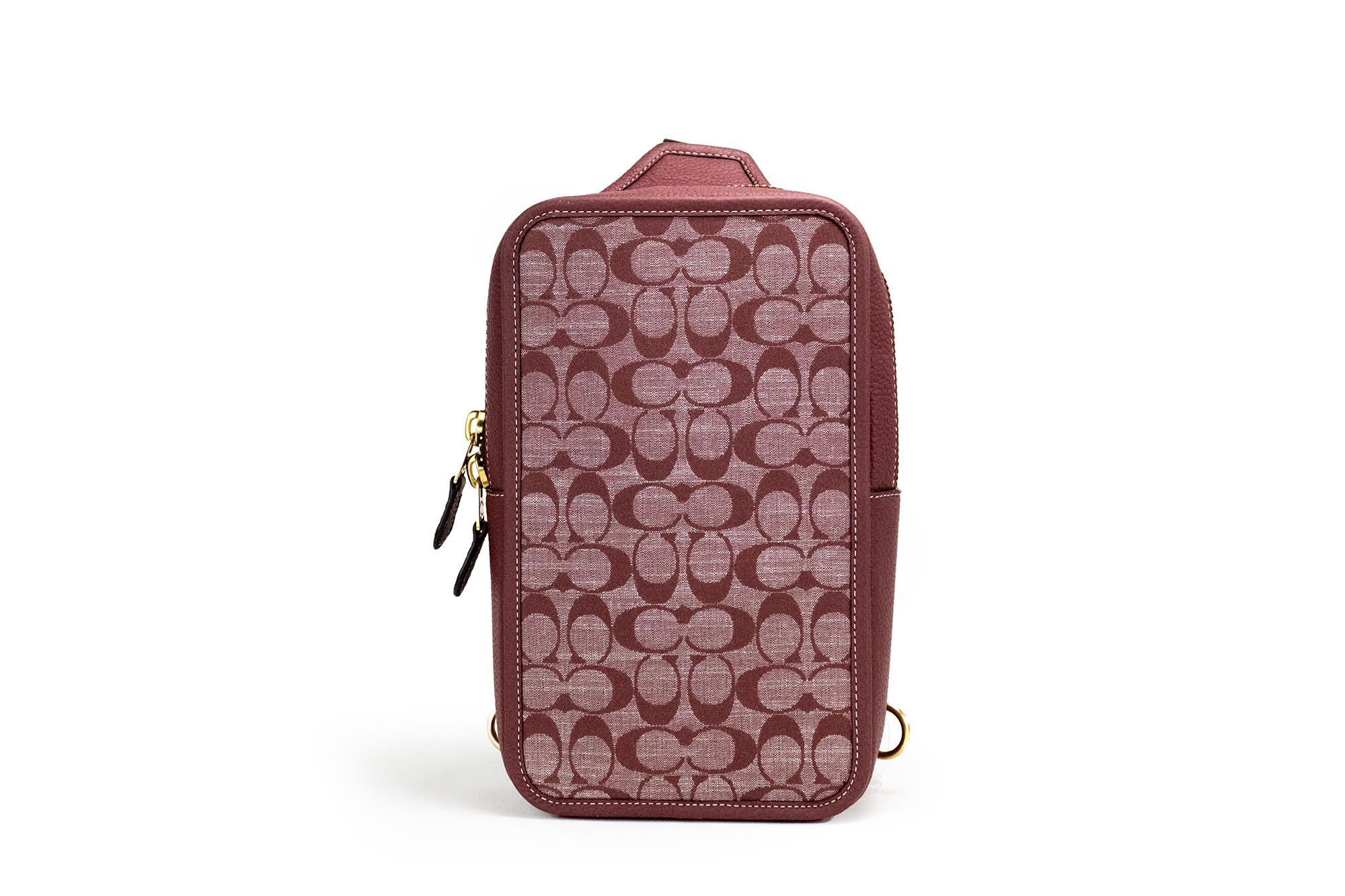 

Сумка-чехол через плечо Sullivan Wine Chambray Canvas Pebbled Leather Coach
