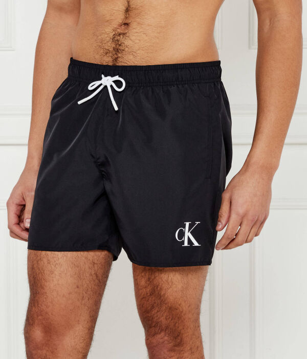 

Шорты мужские Calvin Klein Swimwear пляжные с монограммой, черный
