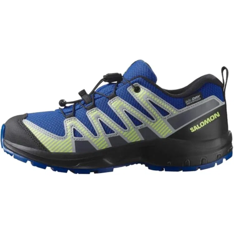 Кроссовки детские водонепроницаемые SALOMON XA PRO V8 сине-зеленые