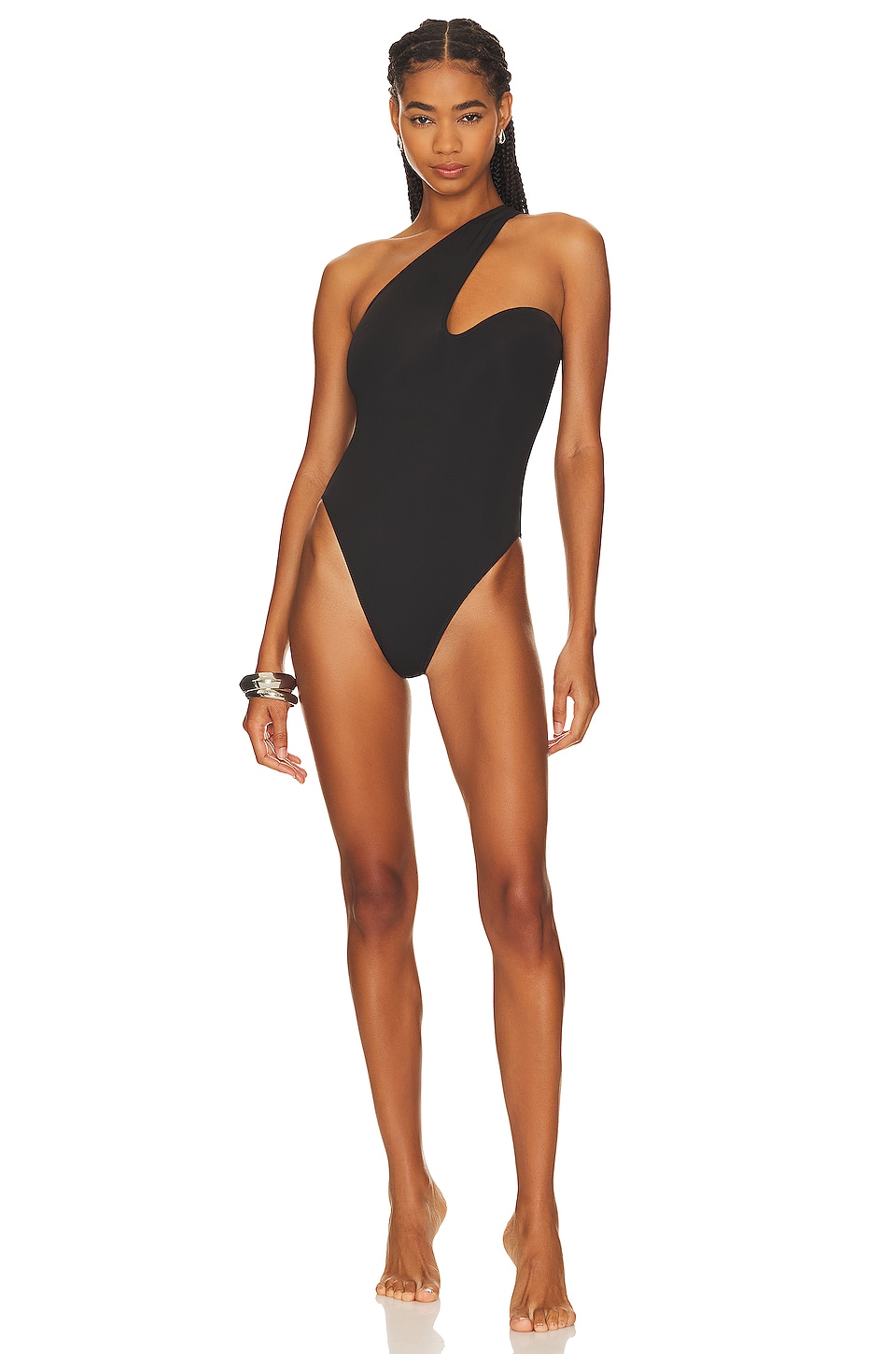 

Купальник YEVRAH SWIM Antibes One Shoulder, черный