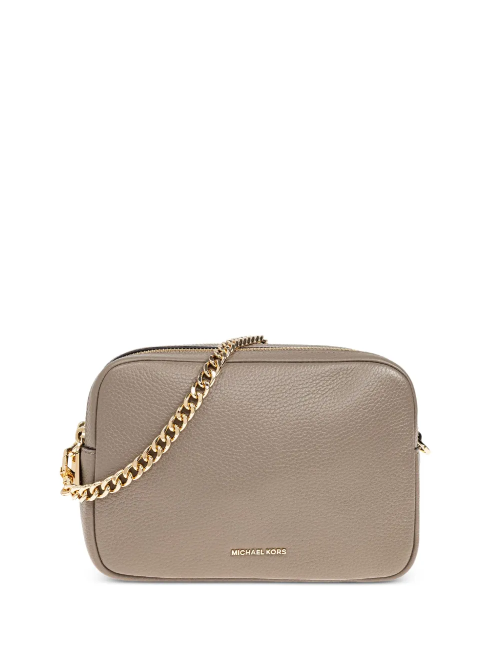 

Кожаная сумка-тоут с цепочным ремешком Michael Michael Kors, нейтральный