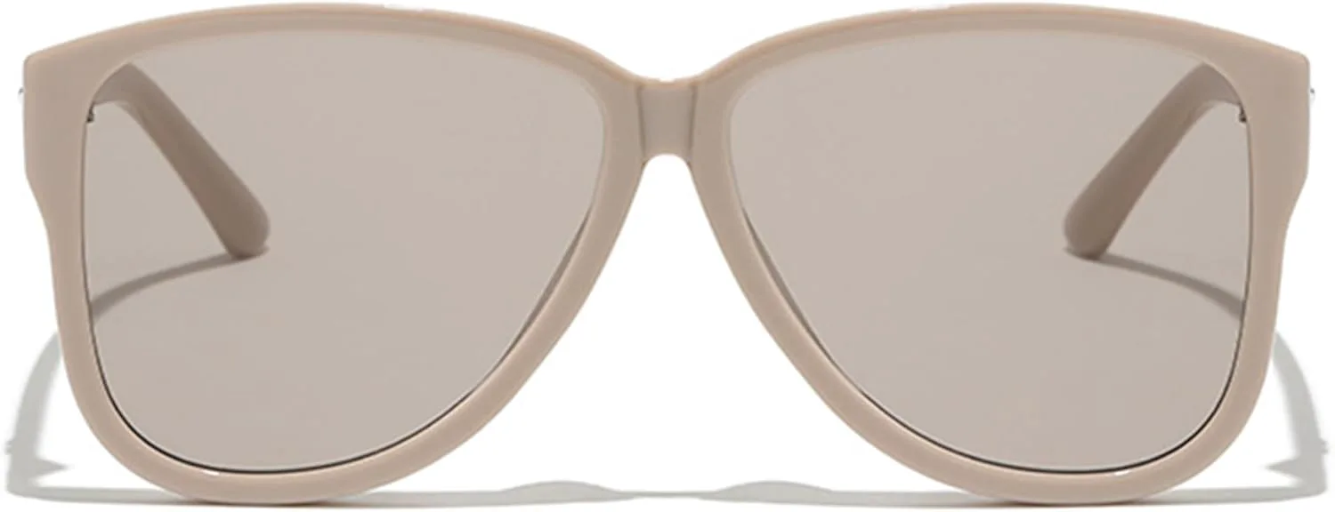 

bullabulling Модные большие солнцезащитные очки-пилот для женщин и мужчин, ретро-винтаж 70-х и 80-х годов, большие очки-пилот с защитой от УФ-излучения UV400, Beige