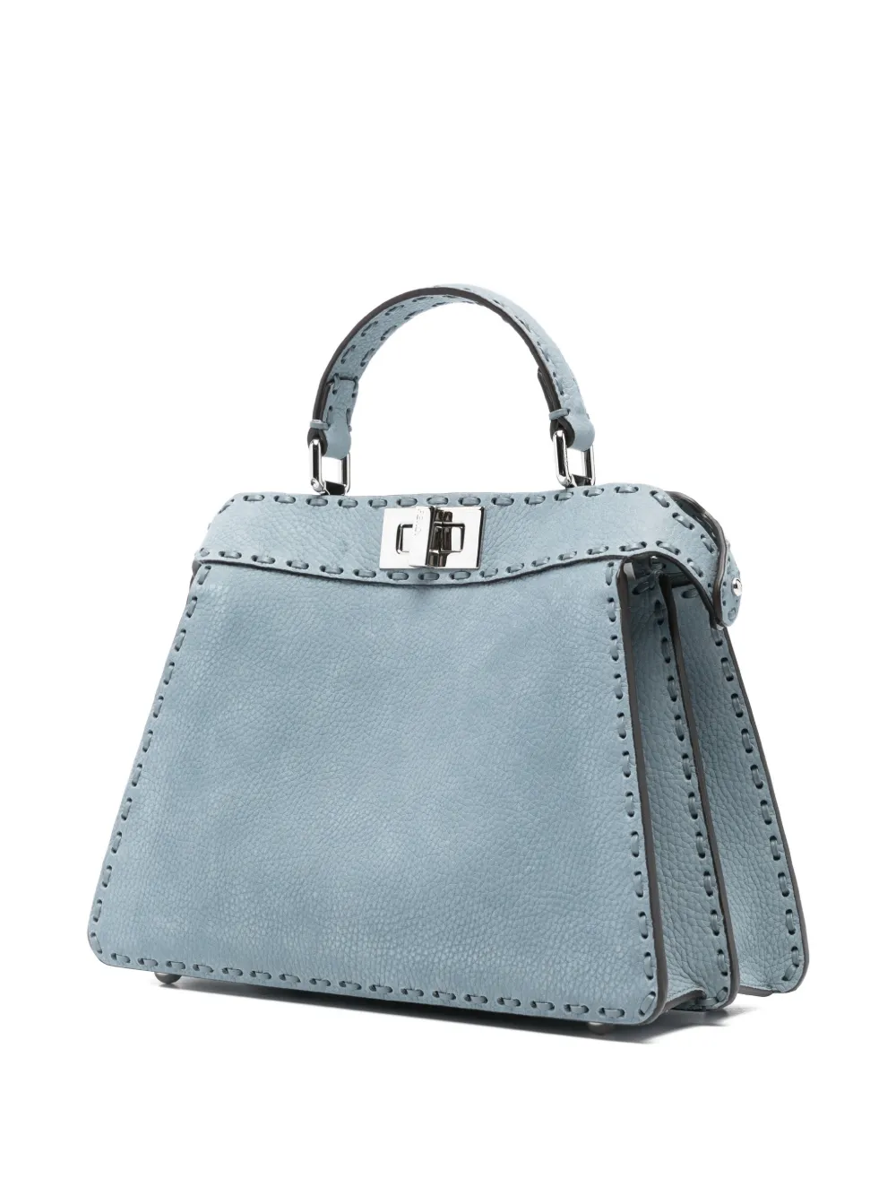 Маленькая сумка-тоут Peekaboo ISeeU Fendi, синий — фото 3