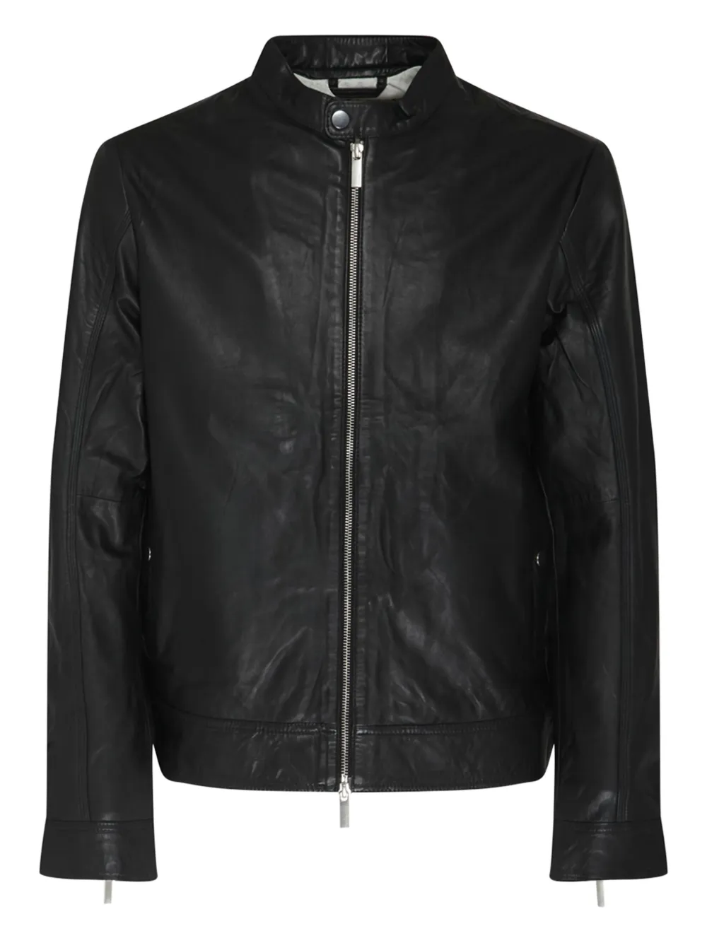 

Кожаная куртка на молнии Selected Femme, черный