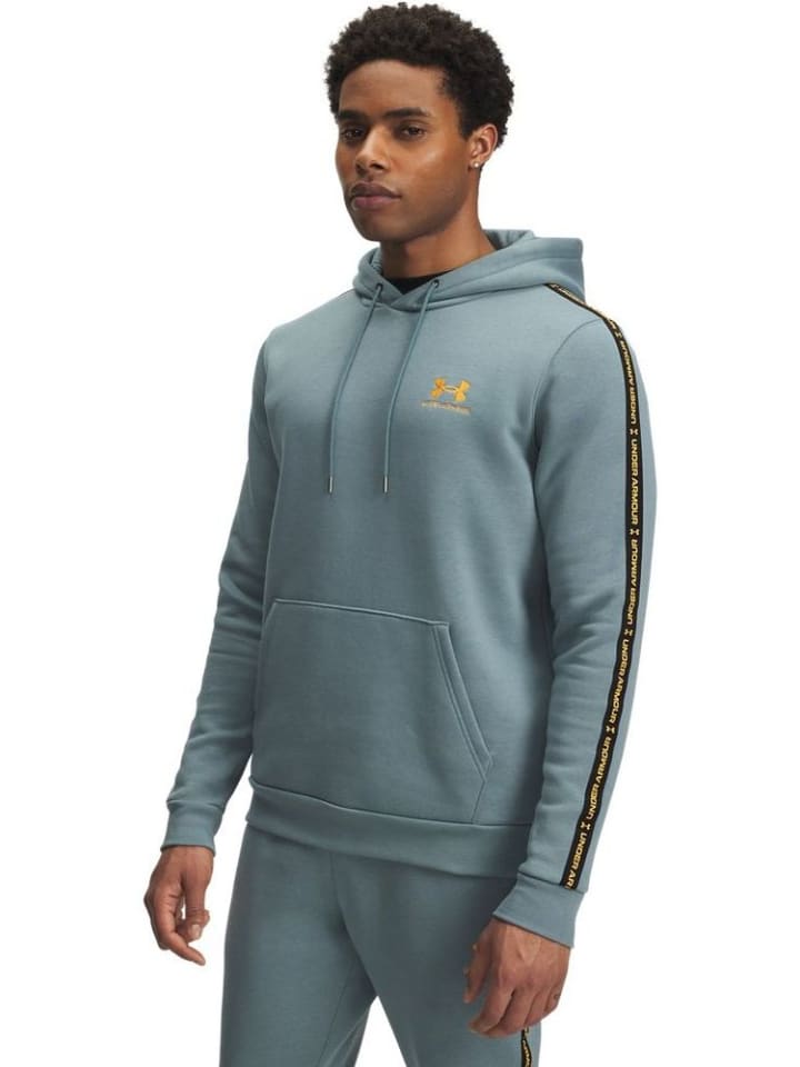 

Худи Icon Fleece HD Taping синего цвета Under Armour