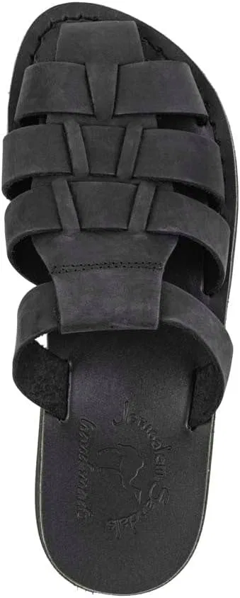 Сандалии из натуральной кожи Michael, черные Jerusalem Sandals — фото 3