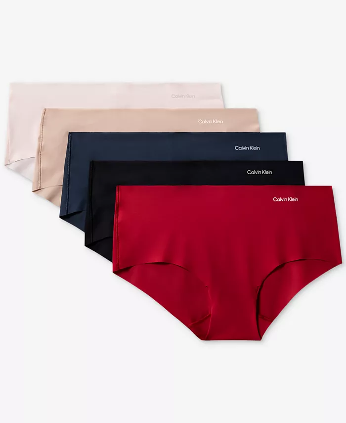 

Невидимые трусики-хипстеры, 5 шт. Calvin Klein, красный