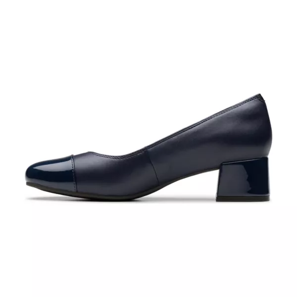 Иридесса женские кожаные туфли Clarks, цвет navy leather — фото 3