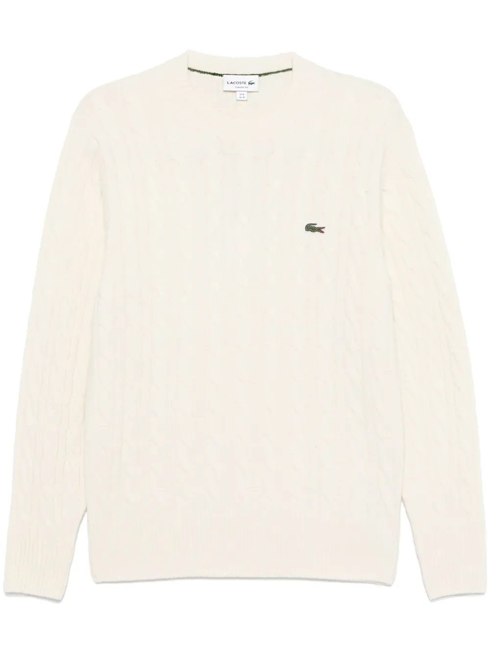 

Свитер фактурной вязки Lacoste, нейтральный