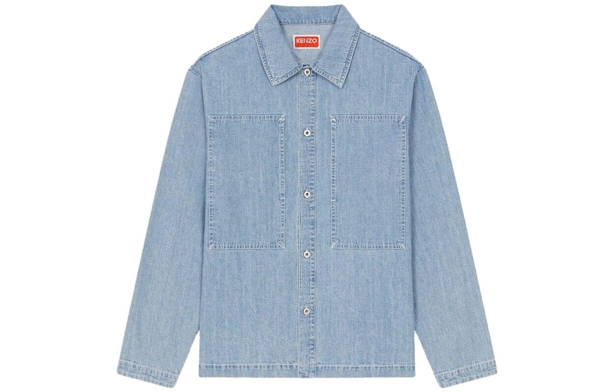 

Джинсовая куртка мужская небесно-голубая Kenzo, голубой