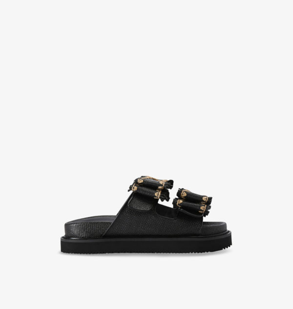 Босоножки из рафии Robbie с бантом Kg Kurt Geiger, мультиколор