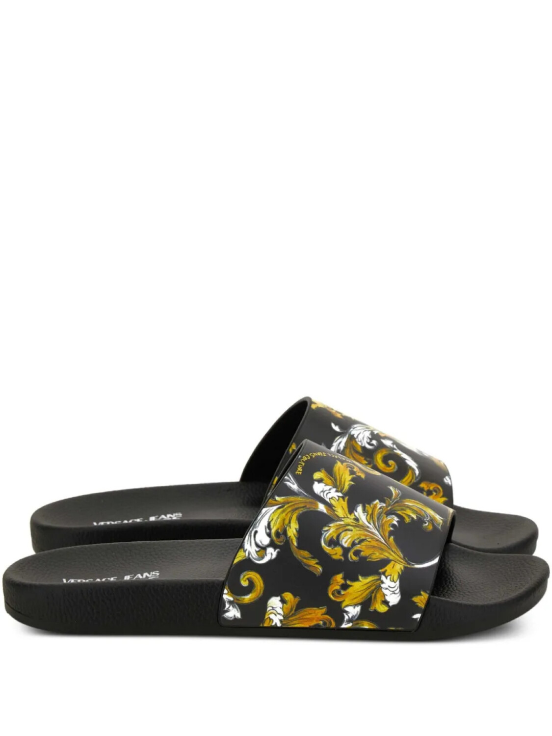 

Versace Jeans Couture шлепанцы Barocco, черный