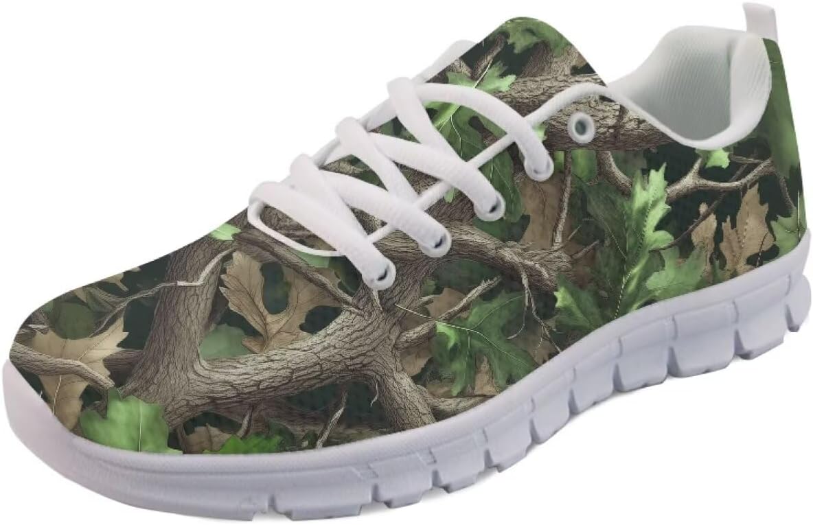 

Мужские кроссовки Forchrinse для бега, прогулочные, на шнуровке, повседневные, с нескользящей сетчатой подошвой для мужчин и женщин, Camo Hunting