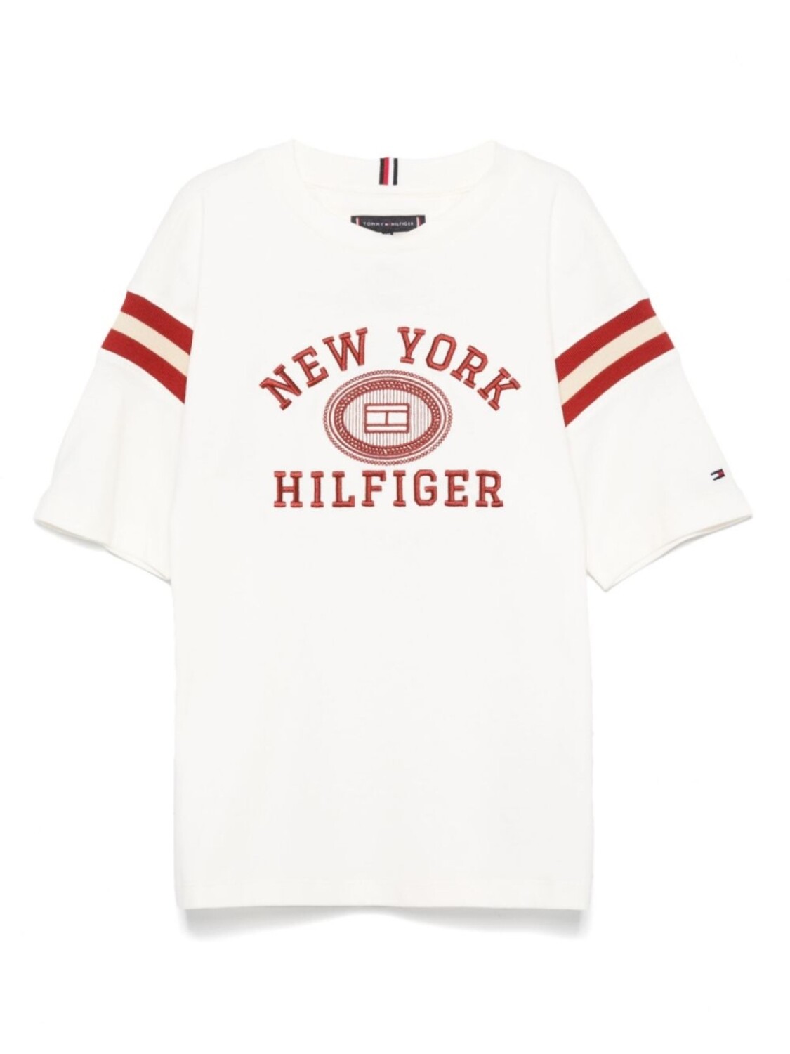 

Футболка с вышитым логотипом Tommy Hilfiger Junior, белый