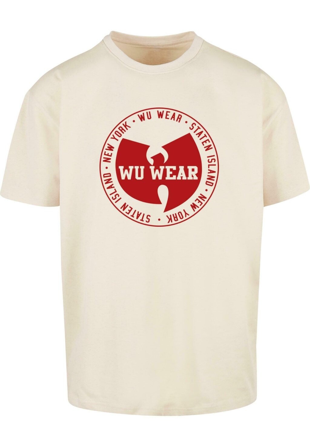 

Футболка с принтом CIRCLE LOGO OVERSIZE TEE Mister Tee, песочный