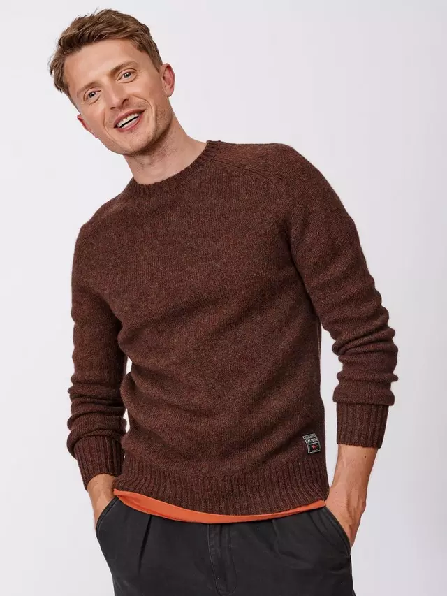 

Джемпер Aubin Prestwick Wool Crew, цвет chocolate