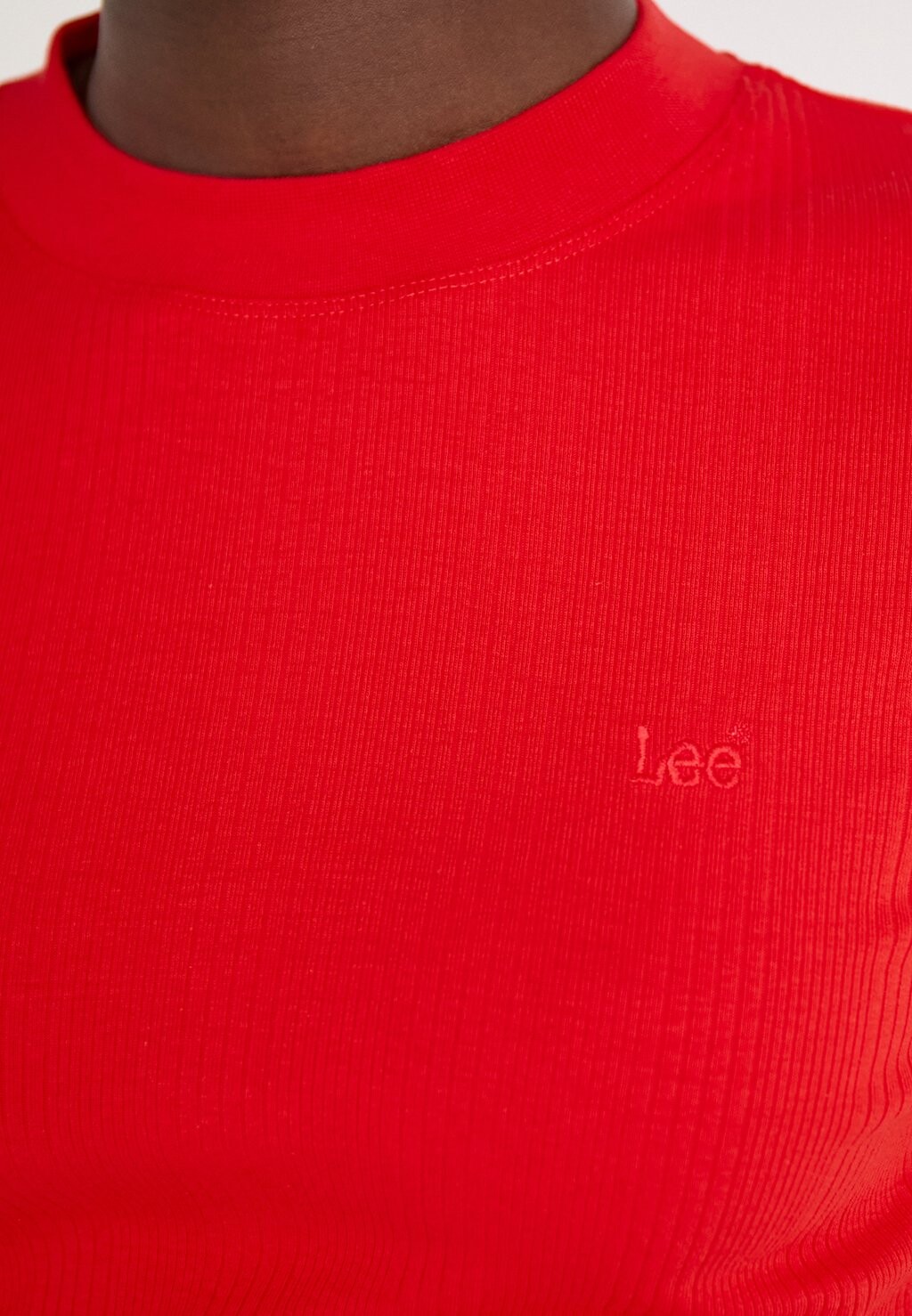 

Топ с длинными рукавами CROPPED Lee, красный