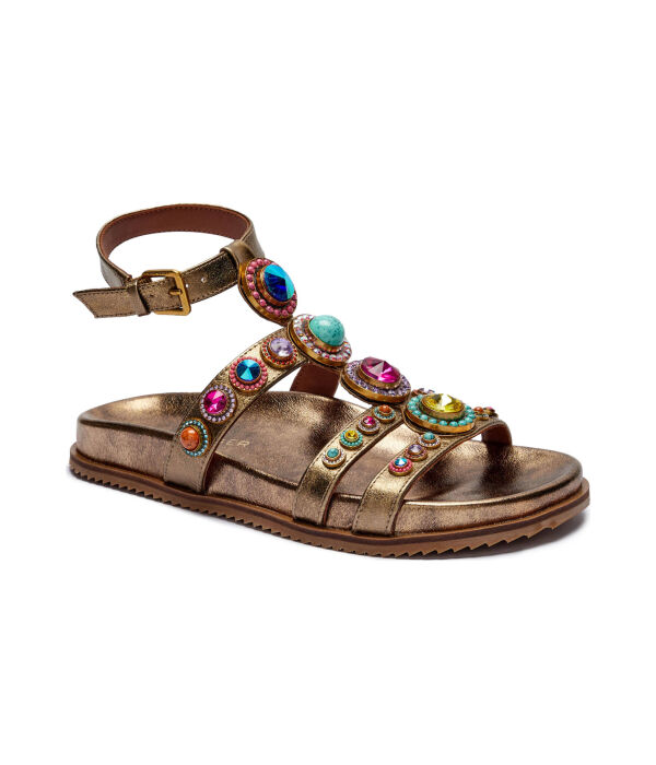 Кожаные сандалии octavia flexi gladiator Kurt Geiger, коричневый