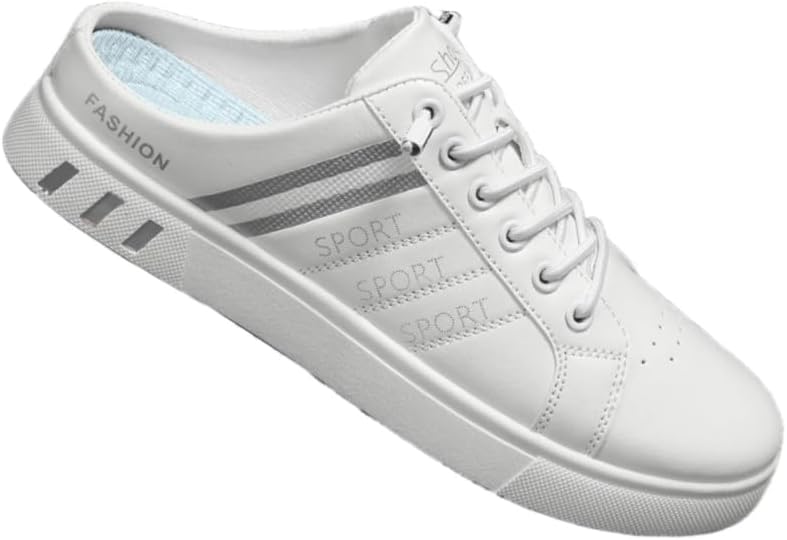 

Мужские повседневные модные тапочки Clolinde больших размеров, белые в полоску, летние, без каблука, модель FJ0313