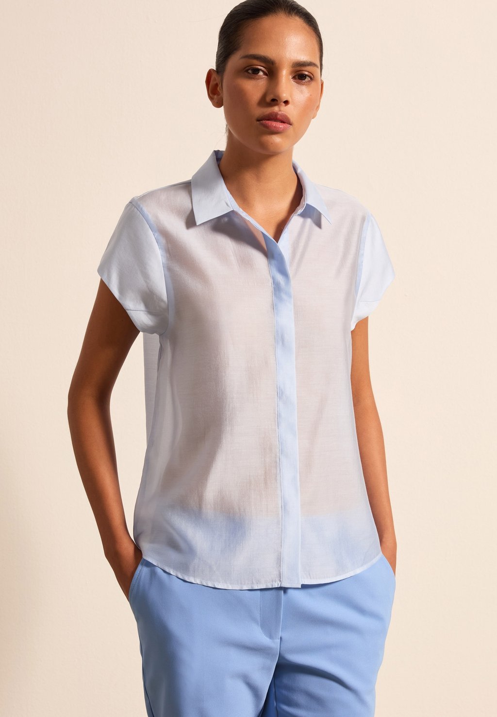 

Рубашка SHORT-SLEEVED Stefanel, синий