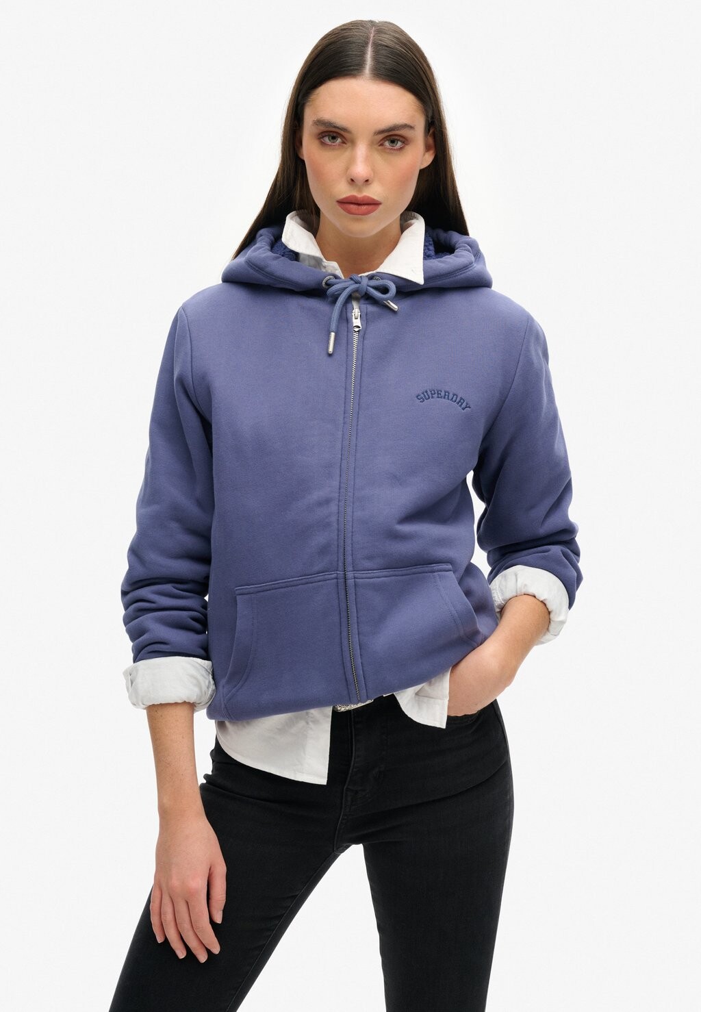 

Толстовка на молнии HOODIE Superdry, синий