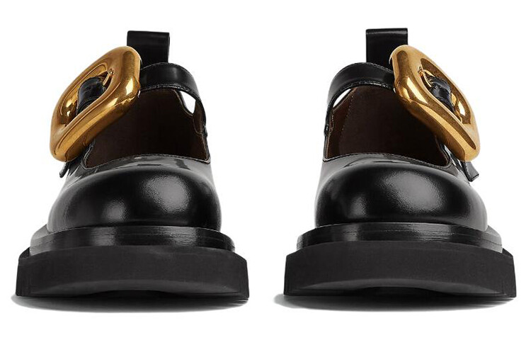 Туфли женские Bottega Veneta Mary Jane, черный — фото 3