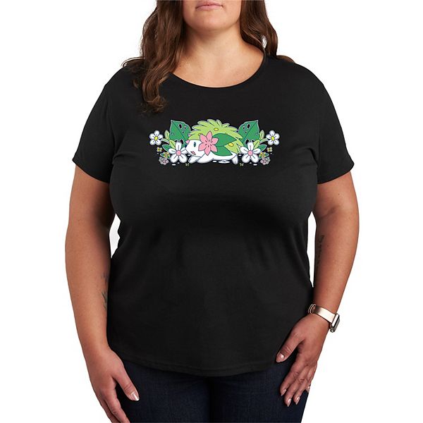 

Футболка Plus size с принтом Pokémon Shaymin Florals Licensed Character, Black, Черный, Футболка Plus size с принтом Pokémon Shaymin Florals Licensed Character, Black