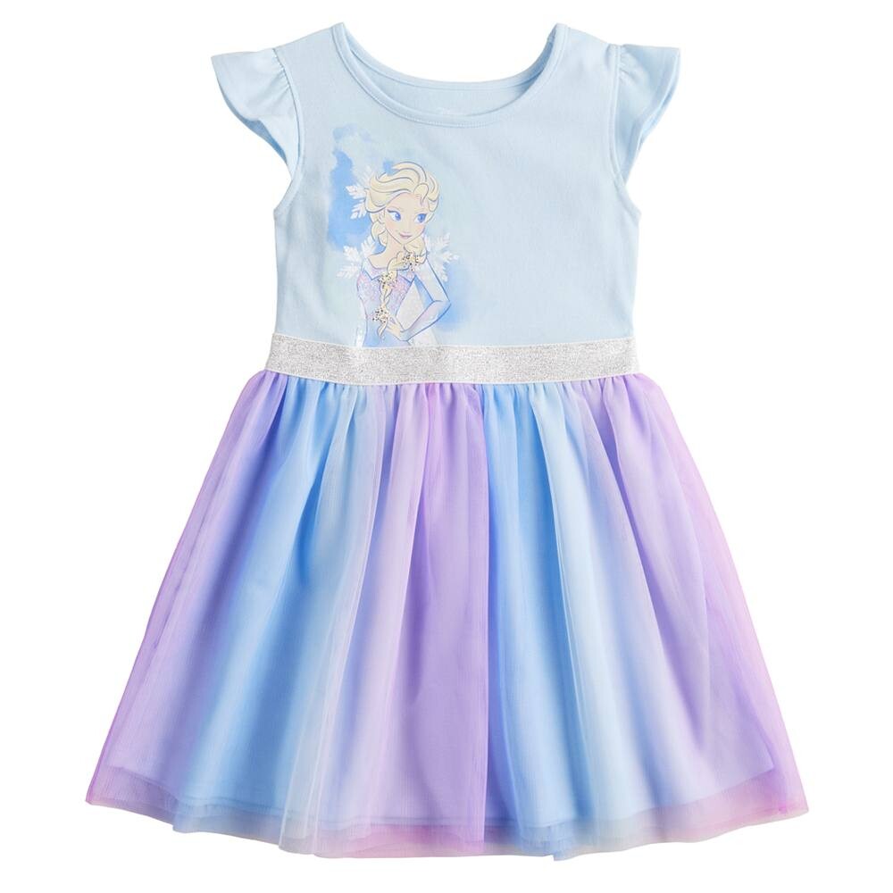 

Платье-пачка для девочек-подростков Disney's Frozen Elsa от Jumping Beans Disney/Jumping Beans, цвет Painted Elsa Blue