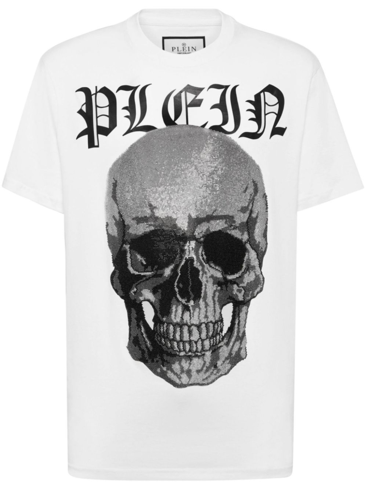 

Philipp Plein футболка Crystals Skull, белый