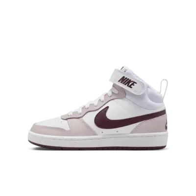 

Кроссовки Nike Court Borough Mid 2, цвет White/Platinum Violet/Burgundy Crush