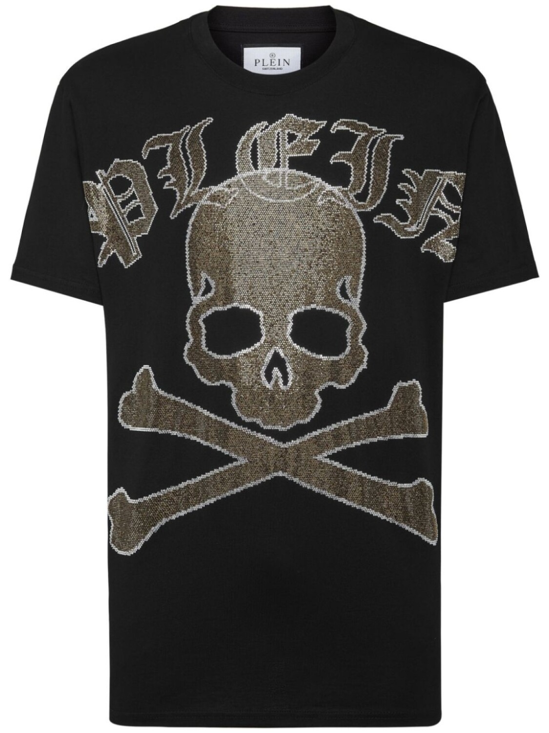 

Philipp Plein футболка Gothic Plein Strass, черный