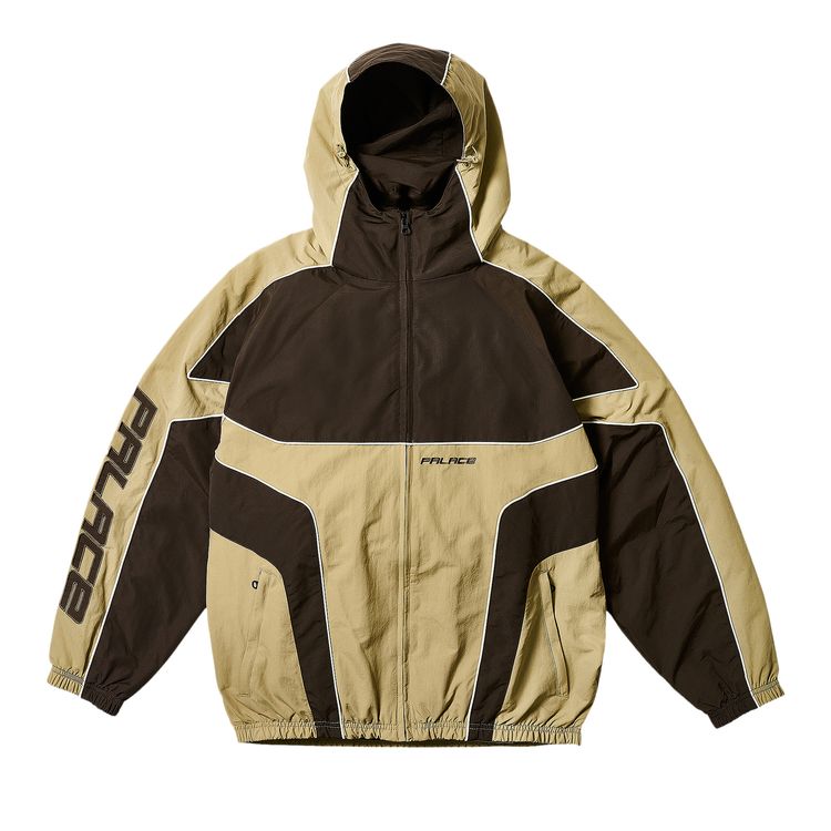 

Куртка Palace Piped Hooded Shell Jacket 'Brown', коричневый